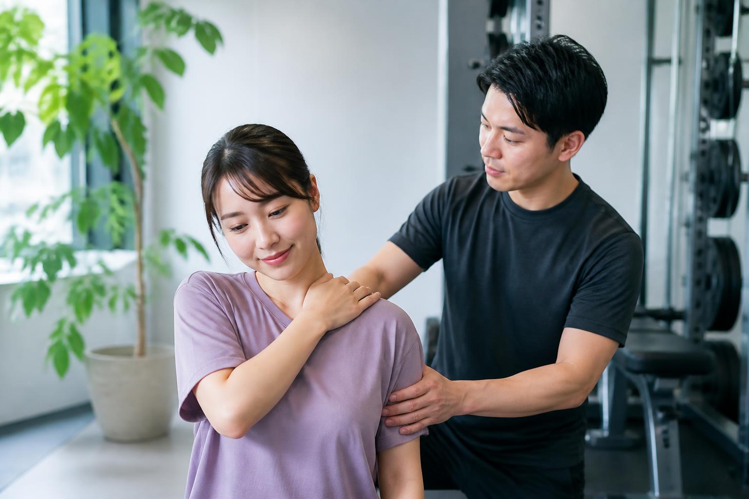 六本松で肩こり向けのパーソナルトレーニングを受けられる？